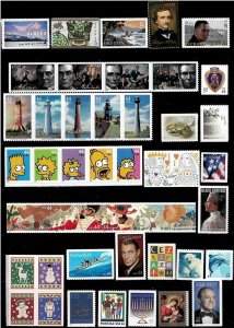 US 2009 Commemorative Yearset collection of 44 stamps  MNH