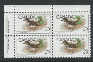 Canada  plate block  mnh  sc#  498