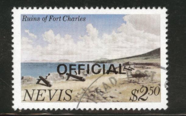 Nevis Scott used 1981 official stamp CV$0.90