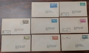 CANADA #266-73, C9, CE3, Set of FDC's, all issued on same day, VF, Scott $163.00