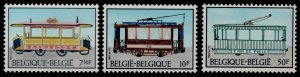 Belgium 1135-7 MNH Horse Drawn Trolly, Electric Trolley