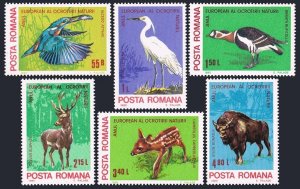 Romania 2942-2947, C232, MNH. Mi 3705-3711 Bl.167. Nature Protection Year, 1980.