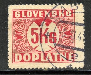 Slovakia # J10, Used. CV $ 2.50