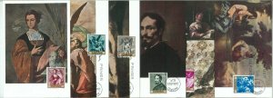 68897 - SPAIN - Set of 10 MAXIMUM CARDS 1969 - ART Alonso Cano-