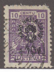 Lithuania, Scott #B4, Used