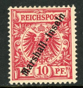 Marshall Islands 1900 Germany 10 pfg Carmine Sc #9 Mint E604