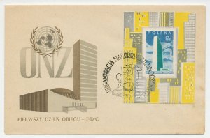 Cover / Postmark Poland 1957 United Nations