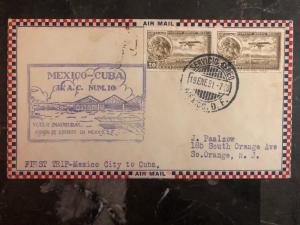 1931 Mexico first flight cover FFC Crash Salavged Mail Roessler Envelope