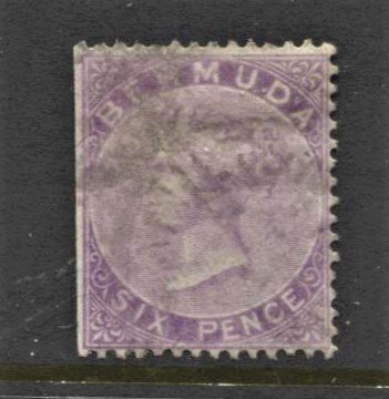 STAMP STATION PERTH Bermuda #5 QV Definitive FU Wmk.1