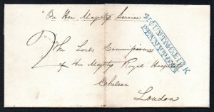 1840 EL with MOUNTMELLICK / PENNY POST over PAID AT / MOUNTMELLICK, unusual