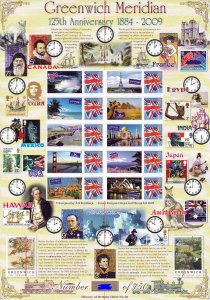 BC-223 History of Britain 37 2009 Greenwich Meridian no. 287 sheet U/M