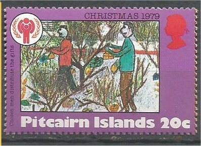 PITCAIRN ISLANDS, 1979, MNH 20c, Christmas and IYC Scott 190