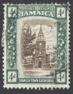 Jamaica Sc# 81 Used (a) 1921 4p Cathedral