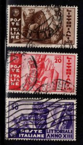 Italy Scott 342-344  Used  Stamp set