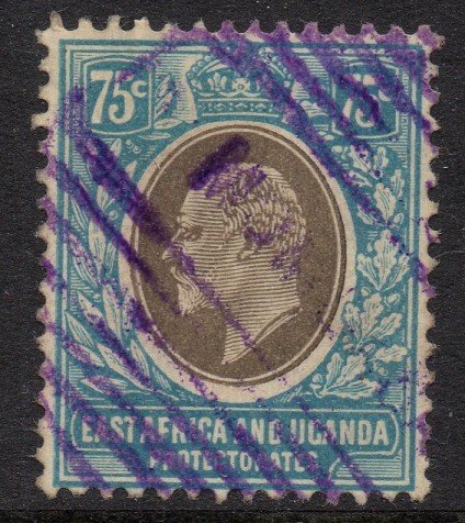 British East Africa - 1908 KEVII 75c Parcel Post Mombasa Used SG 42