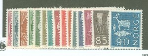 Norway #416-430 Unused Single (Complete Set)