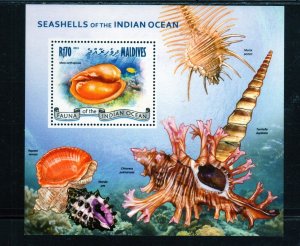 MALDIVES #3040 2013 SEA SHELLS OF THE INDIAN OCEAN MINT VF NH O.G S/S