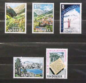 7912   Andorra, Spanish   MNH # 63, 64, 65, 66, 89          CV$ 5.20