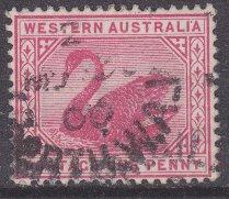 Western Australia sc#73 1899 1p Swan used