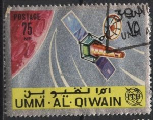 Umm al Quwain Mi82A (used cto) 75np communications satellite (1966)