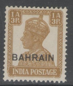 BAHRAIN SG42 1942 1a3p BISTRE MTD MINT