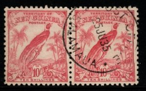 NEW GUINEA SG188 1932 10/= PINK FINE USED PAIR