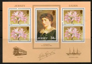 JERSEY SGMS382 1986 JERSEY LILIES MNH