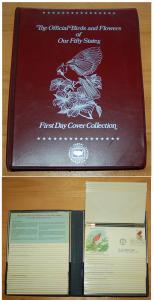 1953 - 2002  State Birds and Flowers - Set of 50 in Binder