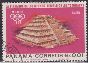 Panama 477a CTO 1967 Ruins of Tajin, 1968 Summer Olympics