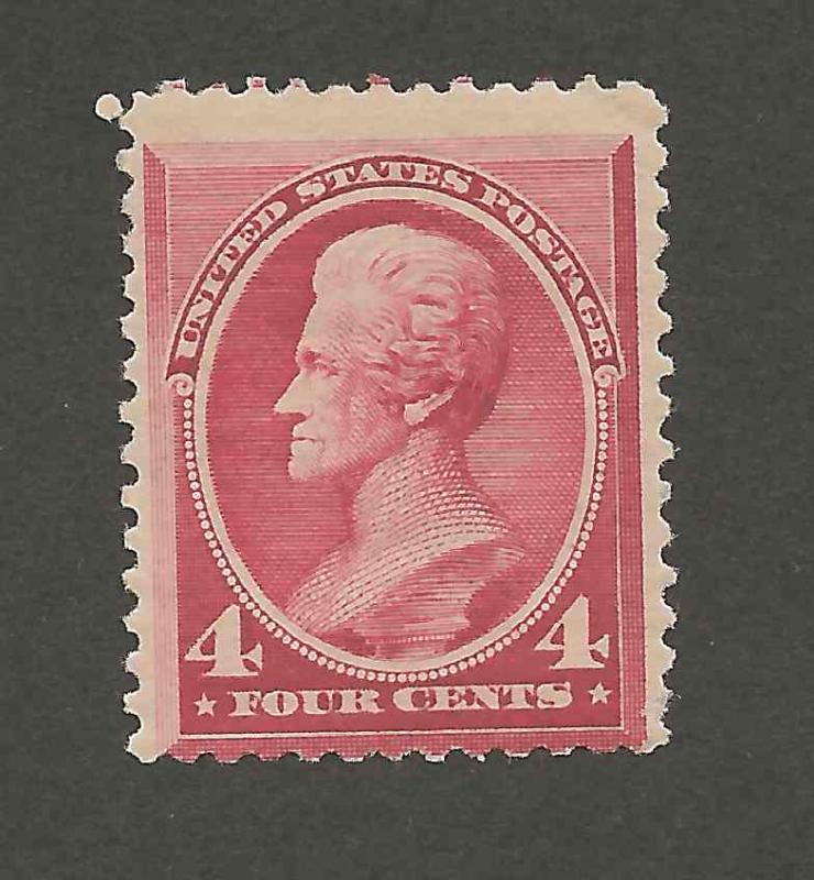 Pale Rose Scott 215 Mint, Hinged: Four Cent Jackson (1888)