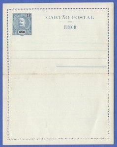 TIMOR  Portugese Colonies Mint 12a Lettercard, VF