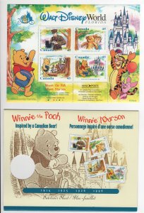 Canada  #1621b Winnie the Poo booklet  Mint VF NH - Lakeshore Philatelics