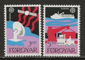 Faroe Islands Scott catalog # 173-174 Mint NH