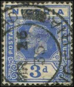 British Nigeria SC# 26 King George V 3d used wmk 4