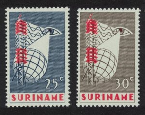 Suriname Television Service 2v 1966 MNH SG#596-597