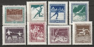 Hungary 1925 Sc B80-7 set MLH*