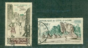 IVORY COAST C19-20 USED CV $7.75 BIN $3.75