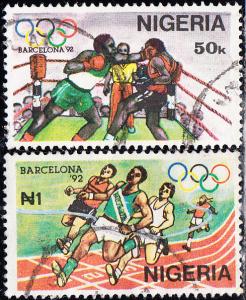 Nigeria #589-592    Used  Set