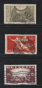 Switzerland SC  190-192 Used