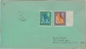 83427 - ST VINCENT - POSTAL HISTORY  -  COVER  to the USA 1947