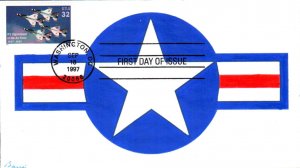 #3167 US Air Force Barre FDC