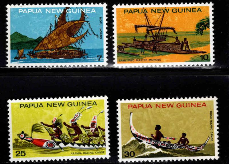 PNG Papua New Guinea Scott 406-409 MNH** ship set