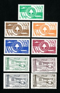 Lebanon Stamps # C245-53 VF OG LH