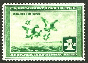 U.S. #RW4 MINT OG LH