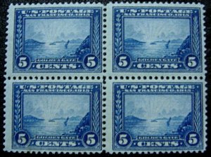 U. S. 399 FVF MNH BLK/4 SCV$660.00 Pan-Pacific