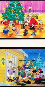 DISNEY GRENADA 1406-1415 MINT NH CHRISTMAS JOYS 1986