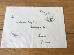 Germany 1942 censor tape Field post  post cover A17531