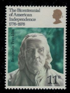 Great Britain 1976 SG1005 Bicentennial of American Revolution - MNH