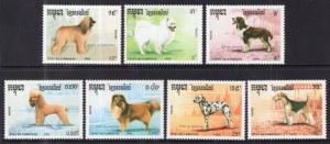 Cambodia 1049-1055 Dogs MNH VF