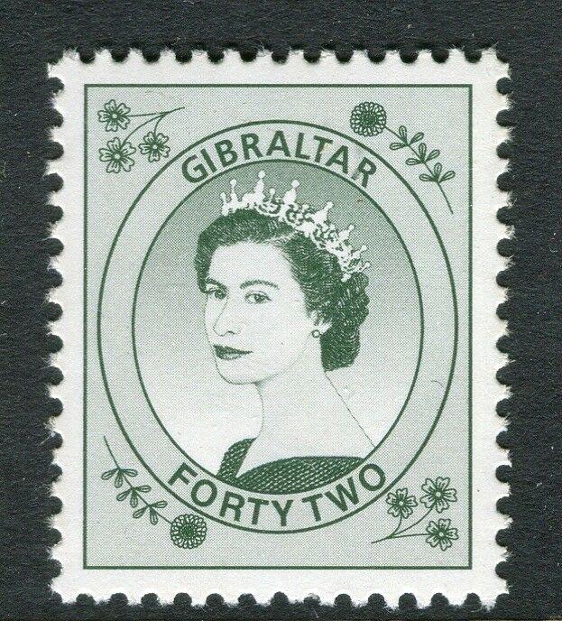 GIBRALTAR; Early QEII 1960s issue MINT MNH unmounted Trial/Cynder. 42d. value